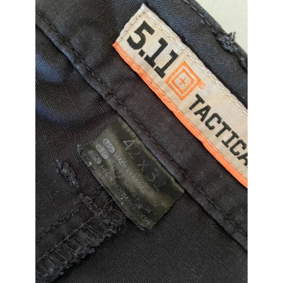 5.11 Tactical men's 40X32 black cargo work pants casual outdoor durable - Picture 6 of 7